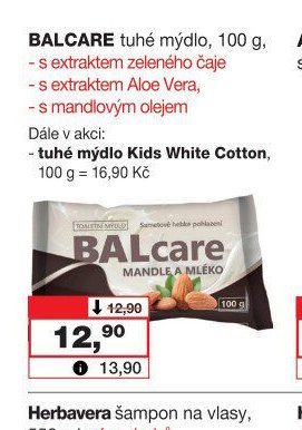 BALCARE tuhé mýdlo, 100 g