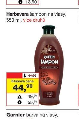Herbavera šampon na vlasy, 550 ml