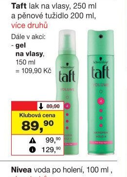 Taft lak na vlasy, 250 ml a pěnové tužidlo 200 ml
