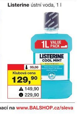 Listerine ústní voda, 1 l