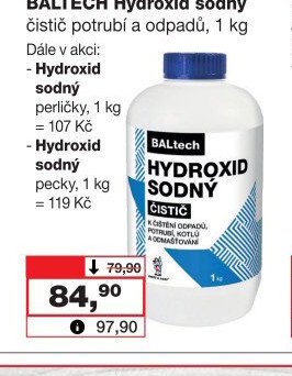 BALTECH Hydroxid sodný čistič potrubí a odpadů