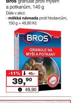 Bros granulát proti myším a potkanům