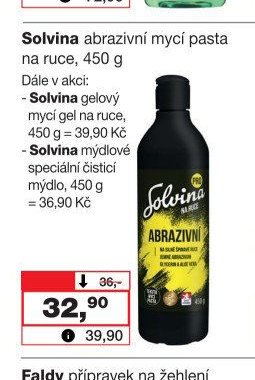 Solvina abrazivní mycí pasta na ruce