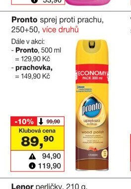 Pronto sprej proti prachu