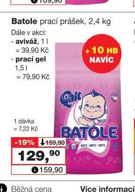 Batole prací prášek