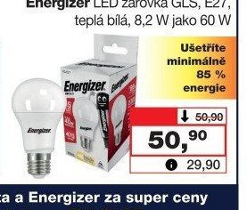 Energizer LED žárovka GLS, E27, teplá bílá, 8,2 W