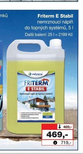 Friterm E Stabil nemrznoucí náplň do topných systémů, 5 l