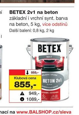 BETEX 2v1 na beton