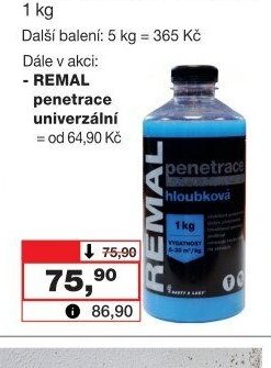 REMAL penetrace hloubková, 1 kg