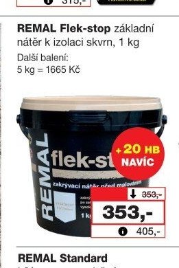 REMAL Flek-stop základní nátěr k izolaci skvrn, 1 kg