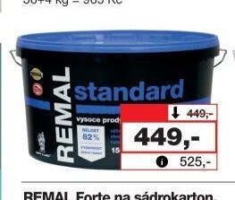 REMAL Standard bílá vysoce prodyšná malířská barva, 15 + 3 kg