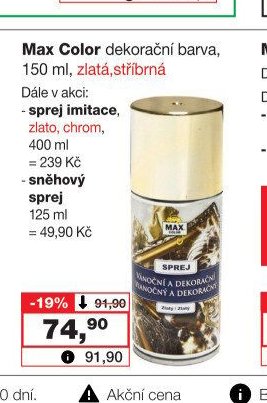 Max Color dekorační barva, 150 ml