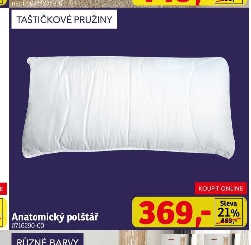 Anatomický polštář