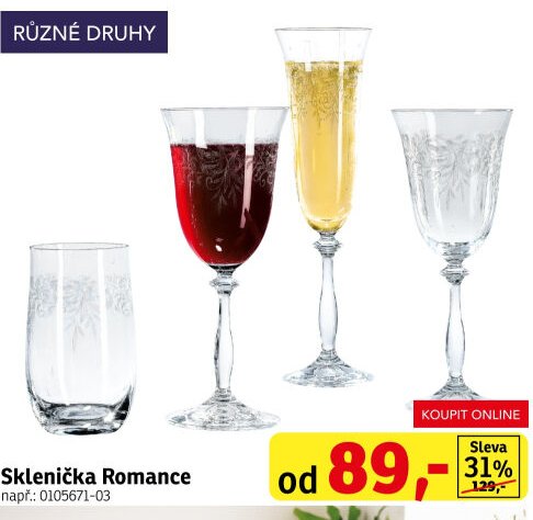 Sklenička Romance