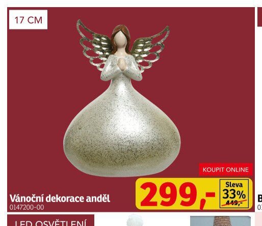 Vánoční dekorace anděl - ASKO aktualniletaky.eu