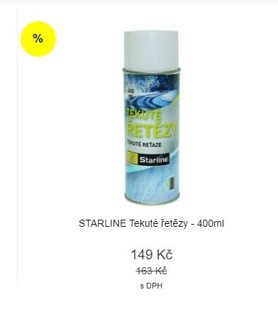 Starline Tekuté řetězy - 400ml