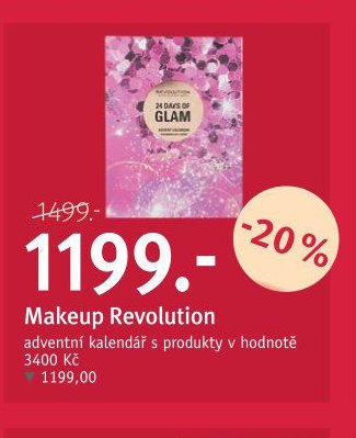 Makeup Revolution adventní kalendář