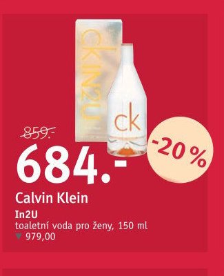 Calvin Klein In2U toaletní voda