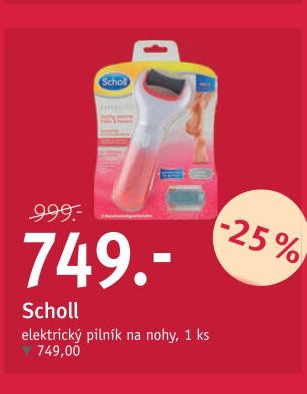 Scholl elektrický pilník na nohy