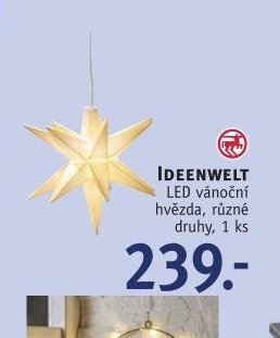 Ideenwelt LED vánoční hvězda