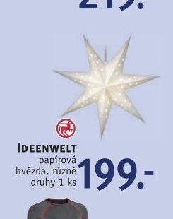 Ideenwelt papírová hvězda