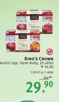 King's Crown vánoční čaje
