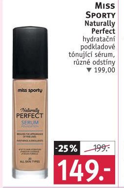 Miss Sporty Naturally Perfect hydratační podkladové tónující sérum