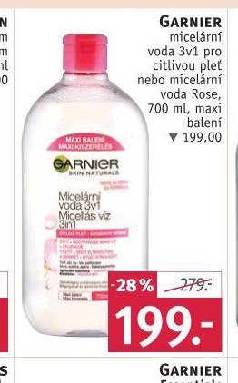 GARNIER micelární voda 3v1 pro citlivou pleť nebo micelární voda Rose, 700 ml