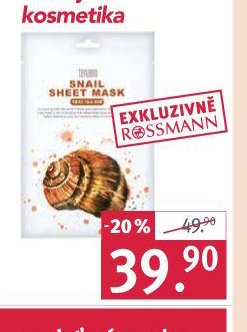 TENZERO pleťová textilní maska, různé druhy, 1 ks