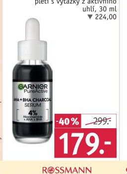 GARNIER PureActive sérum proti nedokonalostem pleti s výtažky z aktivního uhlí, 30 ml