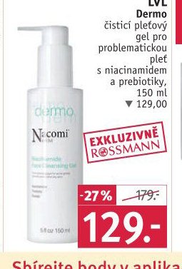 NACOMI NEXT LVL Dermo čistící pleťový gel pro problematickou pleť, 150 ml