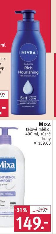 NIVEA tělové mléko