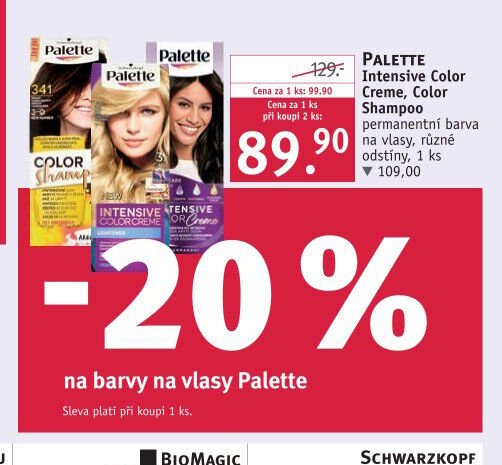 PALETTE Intensive Color Creme, Color Shampoo