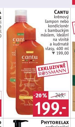 CANTU krémový šampon nebo kondicionér