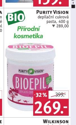 PURITY VISION depilační cukrová pasta