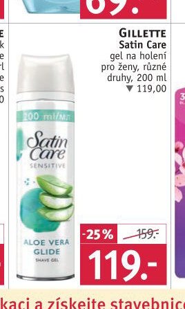 GILLETTE Satin Care gel na holení