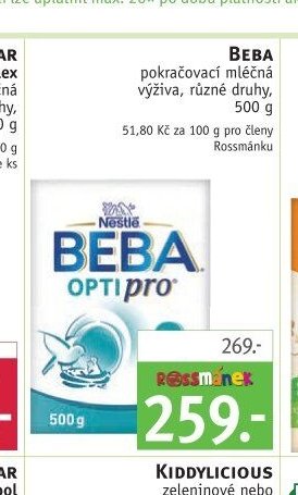 Beba pokračovací mléčná výživa