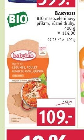 Babybio BIO masozeleninový příkrm