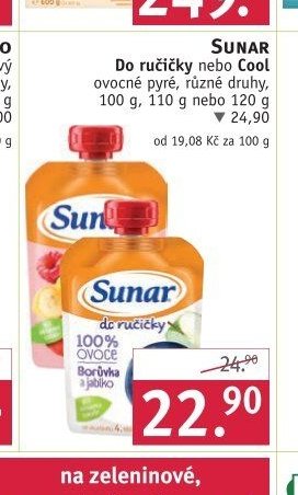 Sunar do ručičky nebo Cool ovocné pyré
