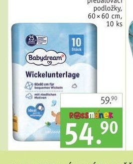 Babydream dětské přebalovací podložky