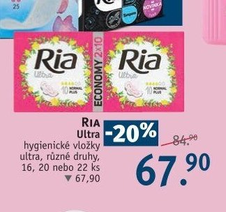 Ria hygienické vložky