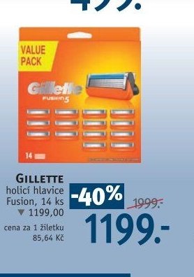 Gillette Fusion holicí hlavice