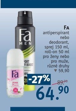 Fa antiperspirant nebo deodorant