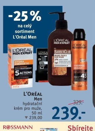 L'Oréal Men hydratační krém