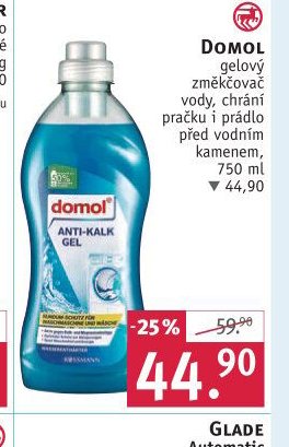 DOMOL gelový změkčovač vody