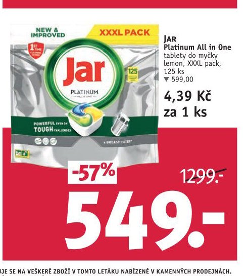 JAR Platinum All in One tablety do myčky