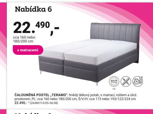 ČALOUNĚNÁ POSTEL „TERAMO“