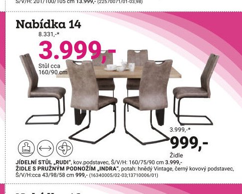 Stůl RUDI - Möbelix aktualniletaky.eu