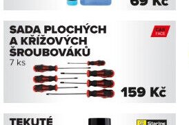 SADA PLOCHÝCH A KŘÍŽOVÝCH ŠROUBOVÁKŮ 7 ks