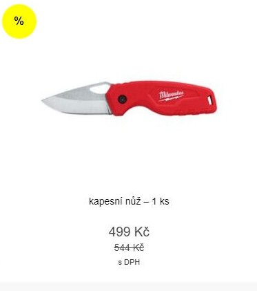 kapesní nůž – 1 ks